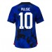 Cheap United States Christian Pulisic #10 Away Football Shirt Women World Cup 2022 Short Sleeve